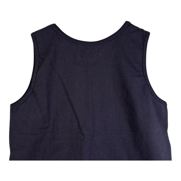 Big Dogs Mens Large Tank Top Script Embroidered Logo 90s Y2K Black Shirt NEW NWT - Picture 6 of 11